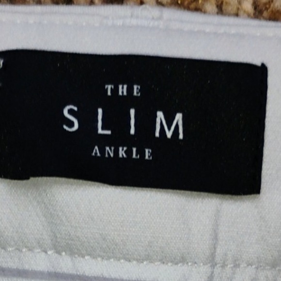 NWT White House Black Market Curvy Slim Ankle Pants Size 12 S Light Grey 2x30 - Picture 5 of 7